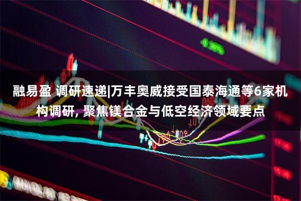 融易盈 调研速递|万丰奥威接受国泰海通等6家机构调研, 聚焦镁合金与低空经济领域要点