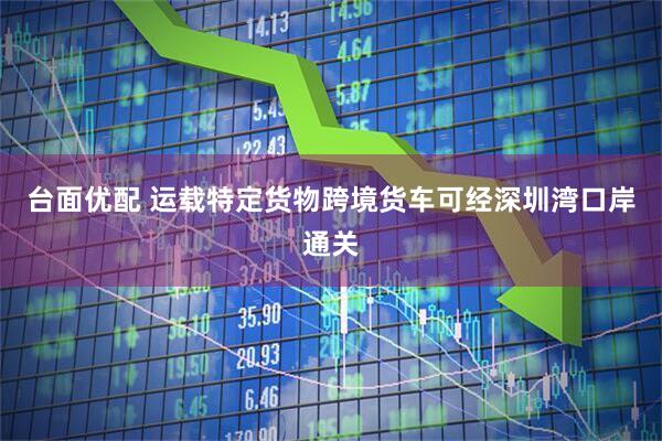 台面优配 运载特定货物跨境货车可经深圳湾口岸通关