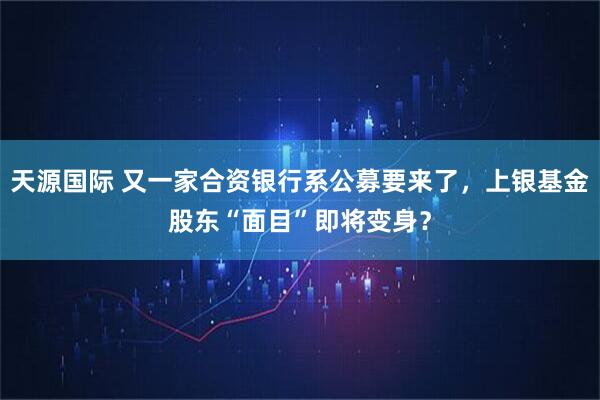 天源国际 又一家合资银行系公募要来了，上银基金股东“面目”即将变身？